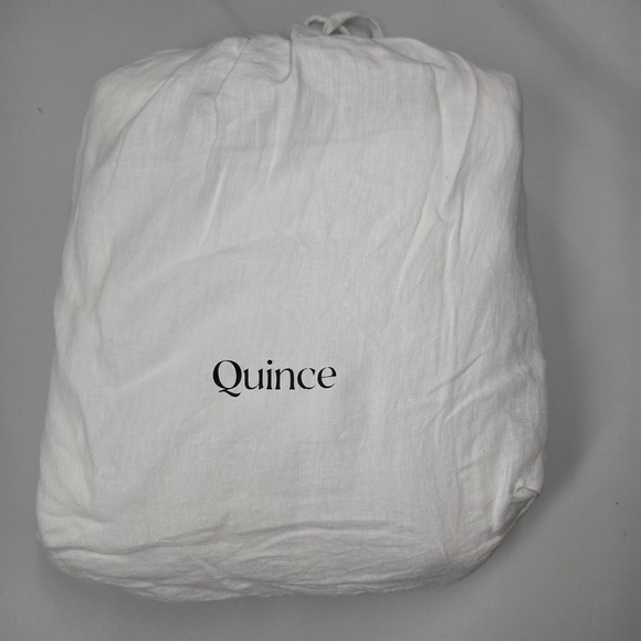 NWOT QUINCE European Linen Duvet Cover King/Cal King White 1366 - Picture 6 of 10